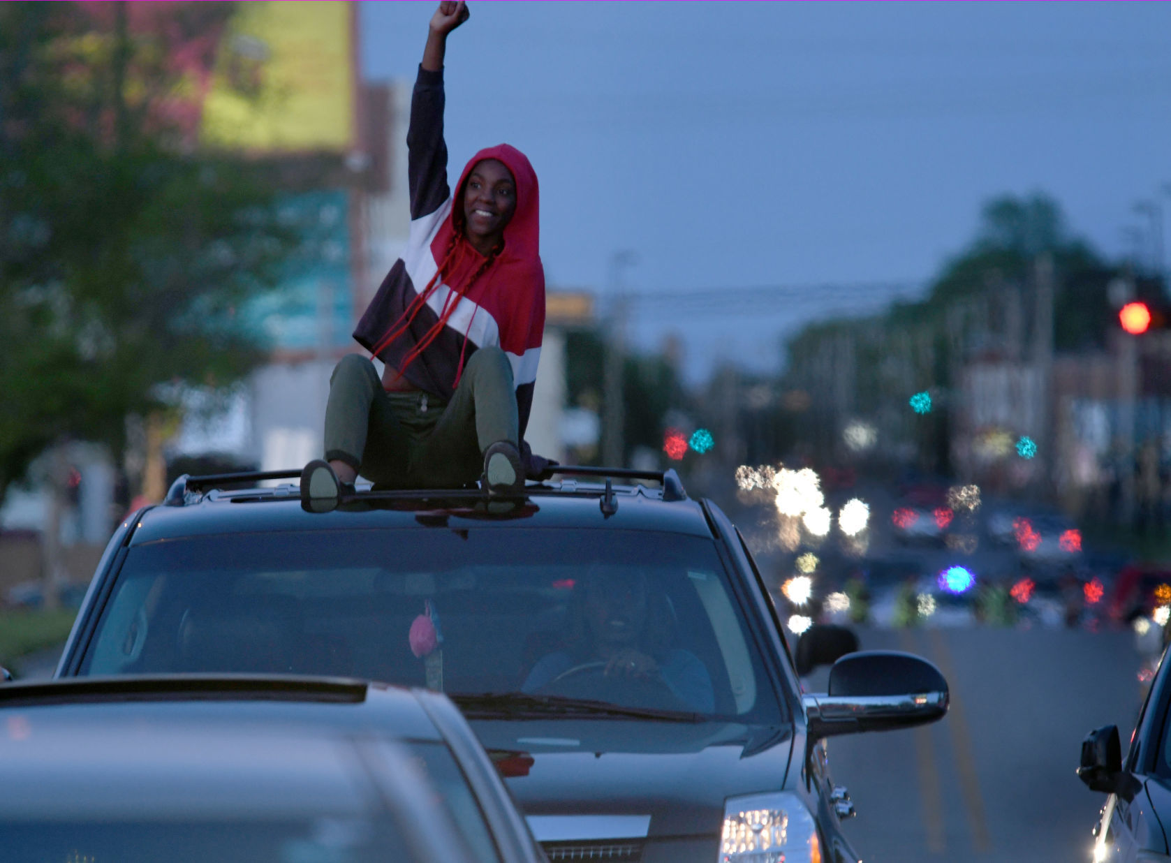 On top of vehicle